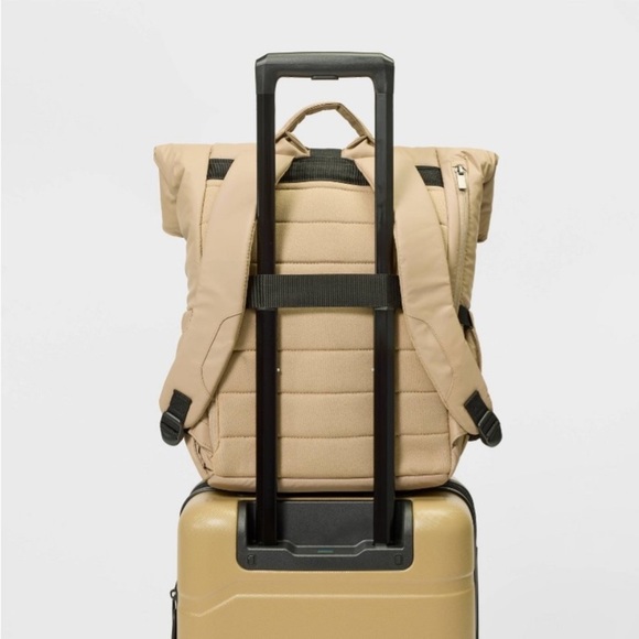 Puffer 16" Backpack Tan - Open StoryT™ new - Picture 5 of 8